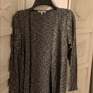 Gray/multicolor cardigan, Small